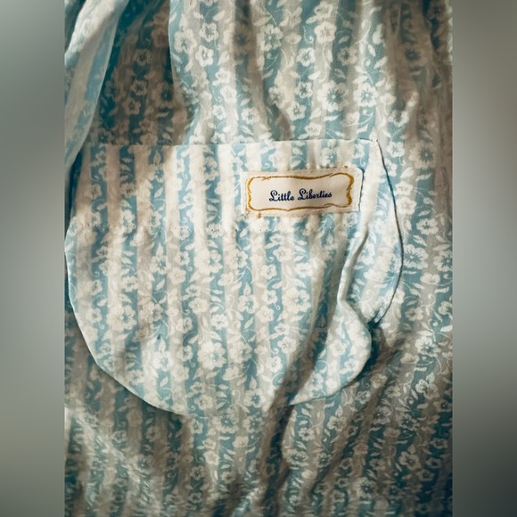 Vintage 2T Toddler Little Blue Dress Made In Canada 1990s - Picture 2 of 3